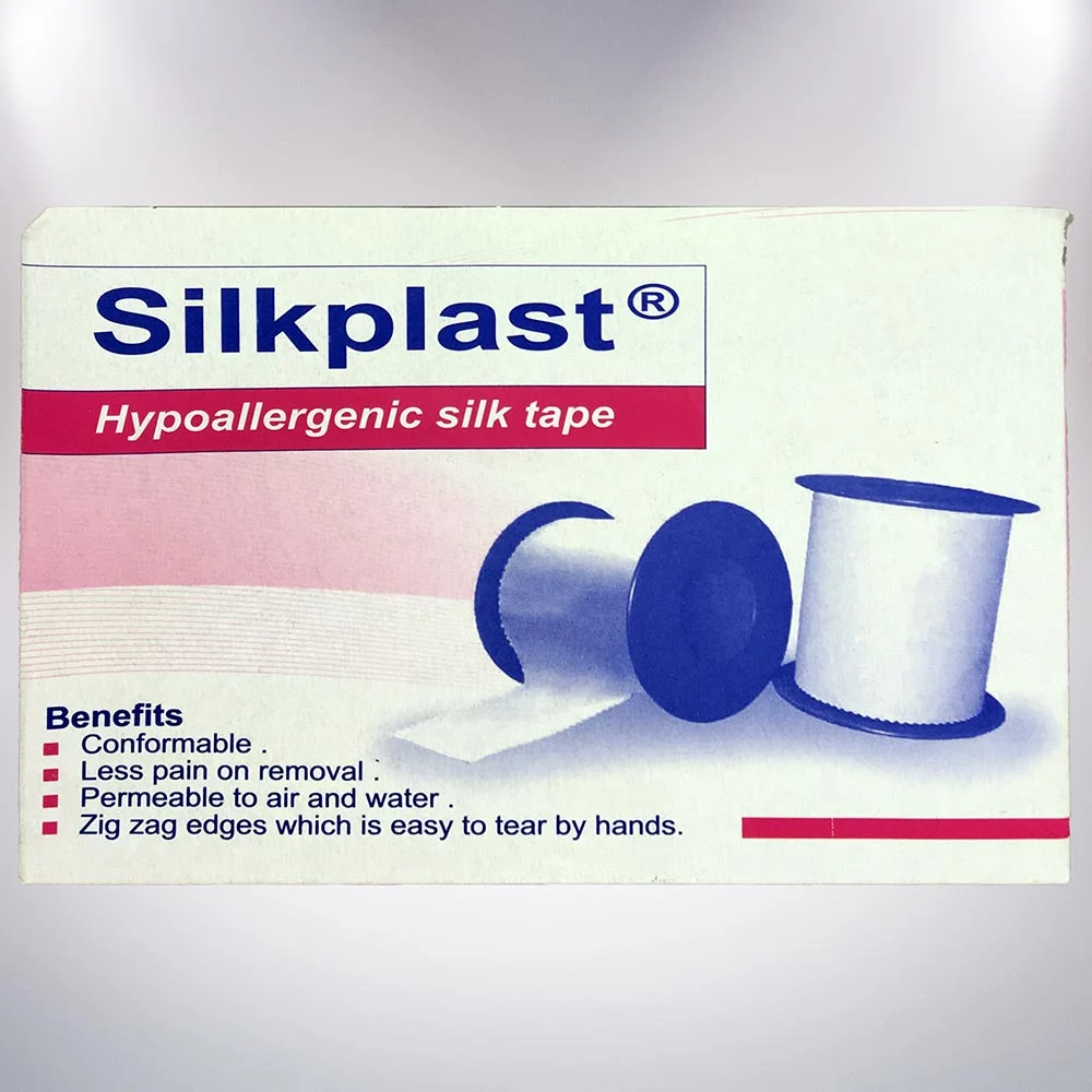 Silkplast nem allergén téphető acetát anyagú öntapadó ragasztószalag, 1 doboz - Image 2